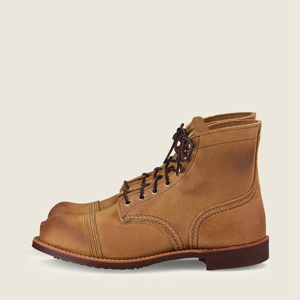 Heritage Støvler Herre - Red Wing Iron Ranger - 6-Inch Muleskinner Læder - Khaki - DJFPKO-782